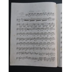 PLOUVIER P. J. Chasse Sonate op 20 Guitare ou Lyre ca1830