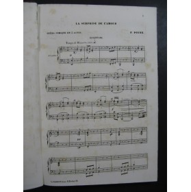 POISE Ferdinand La Surprise de l'Amour Opera Chant Piano 1877