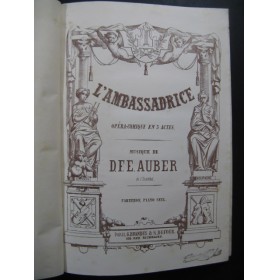 AUBER D. F. E. L'Ambassadrice Opéra Piano solo ca1860