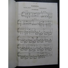 DONIZETTI Gaetano Parisina Opéra Piano solo XIXe
