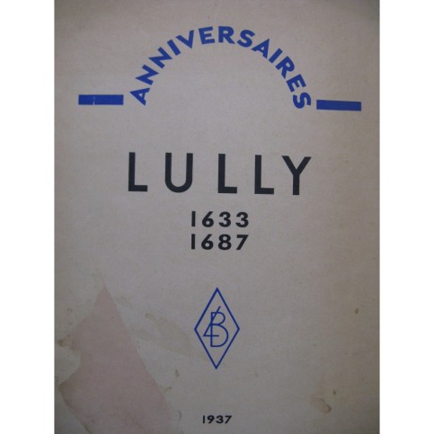 VUILLERMOZ Émile Lully 1937