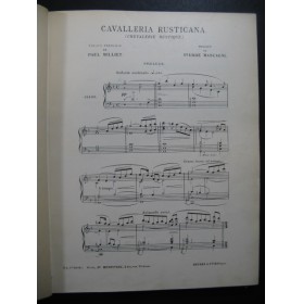 MASCAGNI Pietro Cavalleria Rusticana Opéra Chant Piano 1900