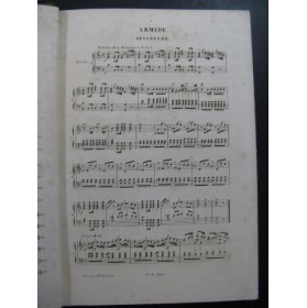 GLUCK C. W. Armide Opéra Chant Piano ca1845