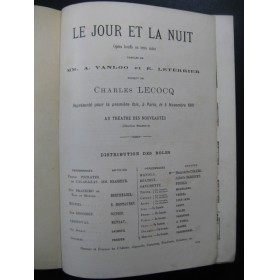 LECOCQ Charles Fleur de Thé Opéra Chant Piano ca1881