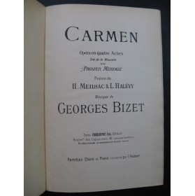 BIZET Georges Carmen Opéra XIXe
