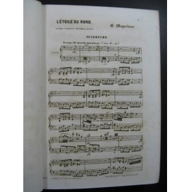 MEYERBEER Giacomo L'étoile du Nord Opéra Chant Piano ca1855