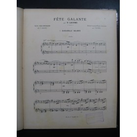 LACOME Paul Fête Galante Piano 4 mains XIXe