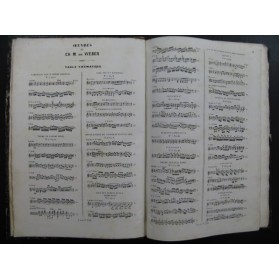 WEBER Pièces pour Piano seul ca1870