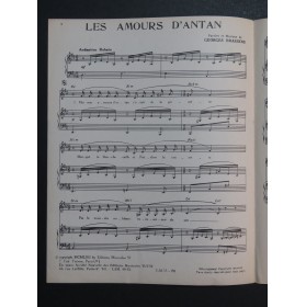 Les Amours d'Antan Georges Brassens Chant Piano 1962