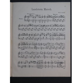 CARRÉ Maximiliaan Landstorm Marsch Piano 1914