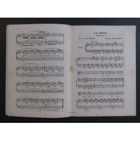 GRISAR Albert La Folle Chant Piano ou Piano solo ca1870