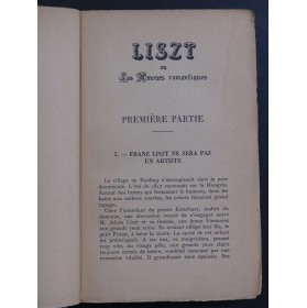 REBOUX Paul Liszt ou Les Amours Romantiques 1941