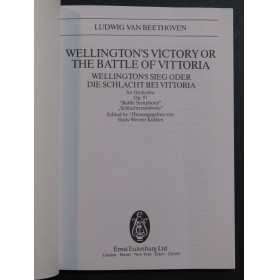 BEETHOVEN Wellington's Victory or The Battle of Vittoria Orchestre