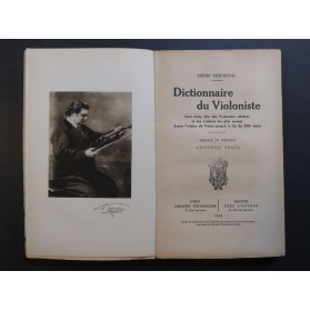 VERCHEVAL Henri Dictionnaire du Violoniste 1923