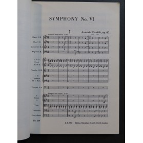 DVORAK Antonin Symphonie No 6 op 60 Orchestre