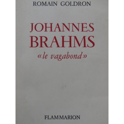 GOLDRON Romain Johannes Brahms "Le Vagabond" 1956