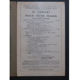 Les Echos de l'Ecole César Franck Février Mars 1938