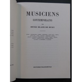 BLAZE DE BURY Henri Musiciens Contemporains 1982