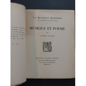SUARÈS André Musique et Poésie 1928