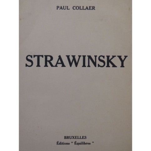 COLLAER Paul Strawinsky ca1930