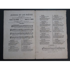 Jupiter et les Poètes J. Bernet Chant XIXe