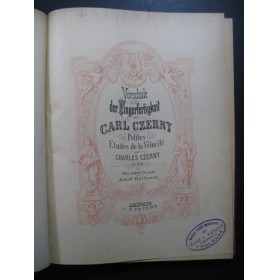 CZERNY Carl Petites Etudes et Ecole de la Vélocité op 299 et 636 Piano