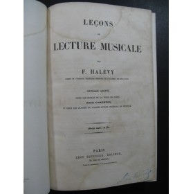HALÉVY F. Lecture Musicale PANSERON A. Solfège d'Artiste ca1860