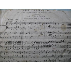 HAYDN Joseph Die Jahreszeiten Les Saisons Chant Piano 1802
