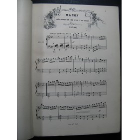 MASSENET Jules Manon Opéra Chant Piano XIXe
