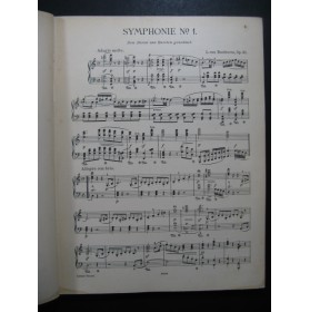 BEETHOVEN Symphonien 1à 5 Piano