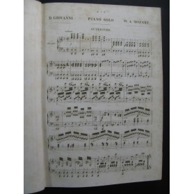 MOZART DONIZETTI WEBER Opera Piano solo ca1850