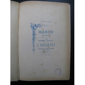 MASSENET Jules Manon & Hérodiade Piano solo ca1885