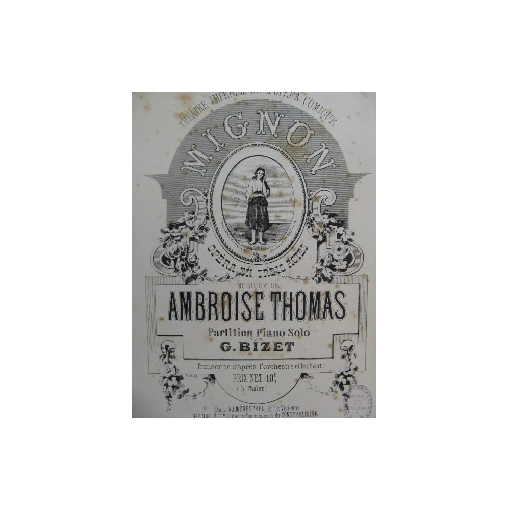 THOMAS Ambroise Mignon Opera pour Piano solo XIXe