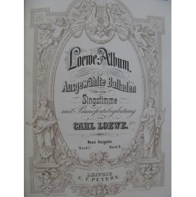 LOEWE Carl Loewe Album Chant Piano XIXe