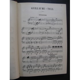 ROSSINI G. Guillaume Tell Opera Chant Piano XIXe