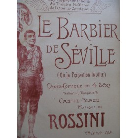 ROSSINI G. Le Barbier de Séville Opera XIXe