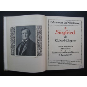WAGNER Richard Siegfried Opéra Chant Piano 1902