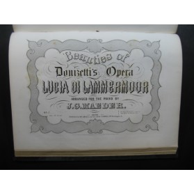 VERDI Ernani DONIZETTI Lucrezia Borgia Lucia de Lammermoor Piano solo