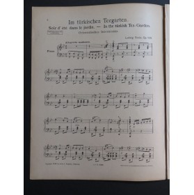 SIEDE Ludwig Im türkischen Teegarten Piano 1919