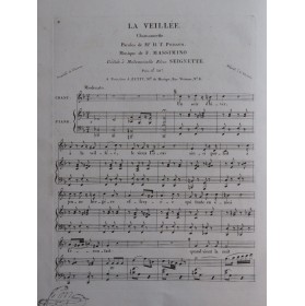 MASSIMINO Frédéric La Veillée Chant Piano ca1820