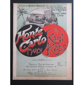 KAPS Karl Monte Carlo March Piano 1892