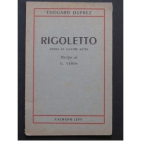 VERDI Giuseppe Rigoletto Opéra Livret en français
