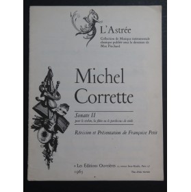 CORRETTE Michel Sonate No 2 Violon ou Flûte Piano ou Clavecin 1965