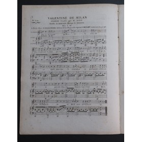 MÉHUL Valentine de Milan No 5 bis Chant Piano 1822