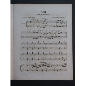 DE VILBAC Renaud Faust Gounod Choeur des Soldats Piano 4 mains ca1860