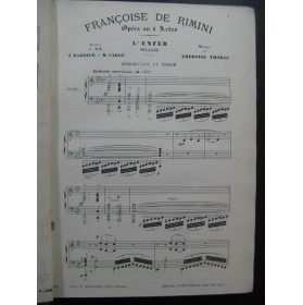 THOMAS Ambroise Françoise de Rimini Opéra XIXe