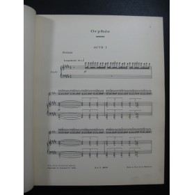 ROGER-DUCASSE Orphée Chant Piano 1914