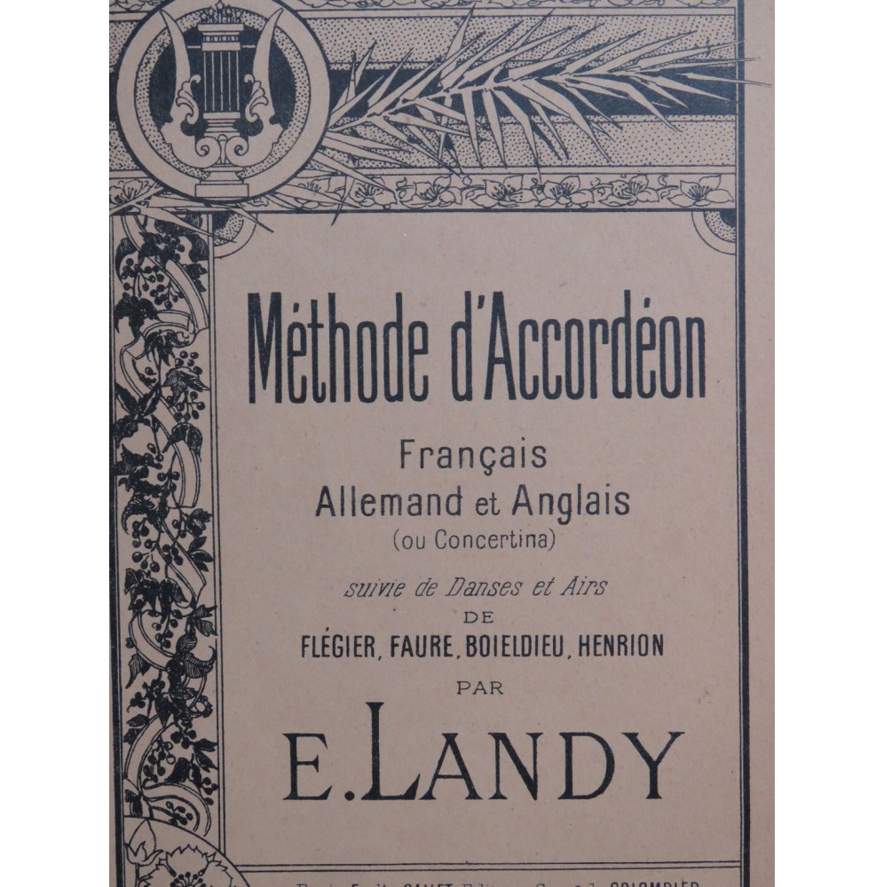 LANDY E. Méthode d'Accordéon 1948