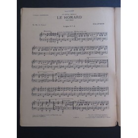 CLAPSON Le Homard Piano 1920