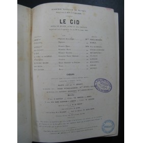 MASSENET Jules Le Cid Opera 1885
